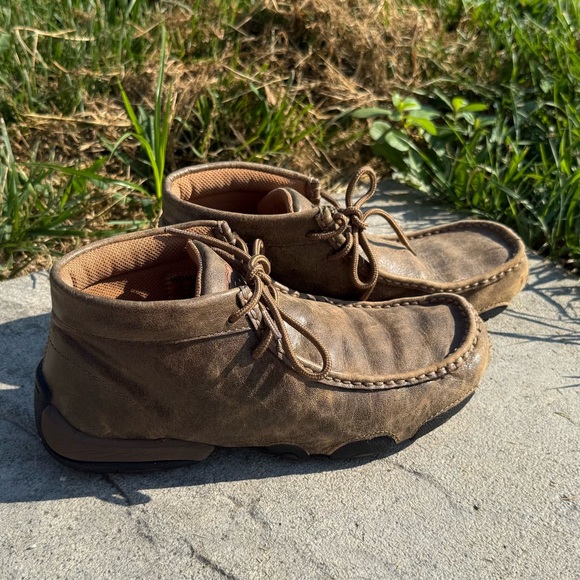 Women’s twisted x Brown Driving Mocs size 6.5 Leather - Picture 6 of 10